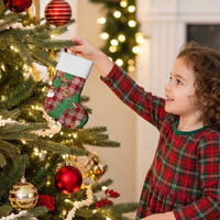 Red Palaka Hawaii Cowboy Christmas Stocking Paniolo Mix Maile Lei - Polynesian Pride