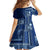 Samoa Siapo Motif Family Matching Puletasi Dress and Hawaiian Shirt Classic Style - Bue Ver LT7 - Polynesian Pride