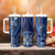 Samoa Siapo Motif Tumbler With Handle Classic Style - Blue Ver