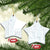 Samoa White Sunday Ceramic Ornament Classic Siapo Style LT7 Star White - Polynesian Pride