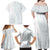 Samoa White Sunday Family Matching Off Shoulder Maxi Dress and Hawaiian Shirt Classic Siapo Style LT7 - Polynesian Pride