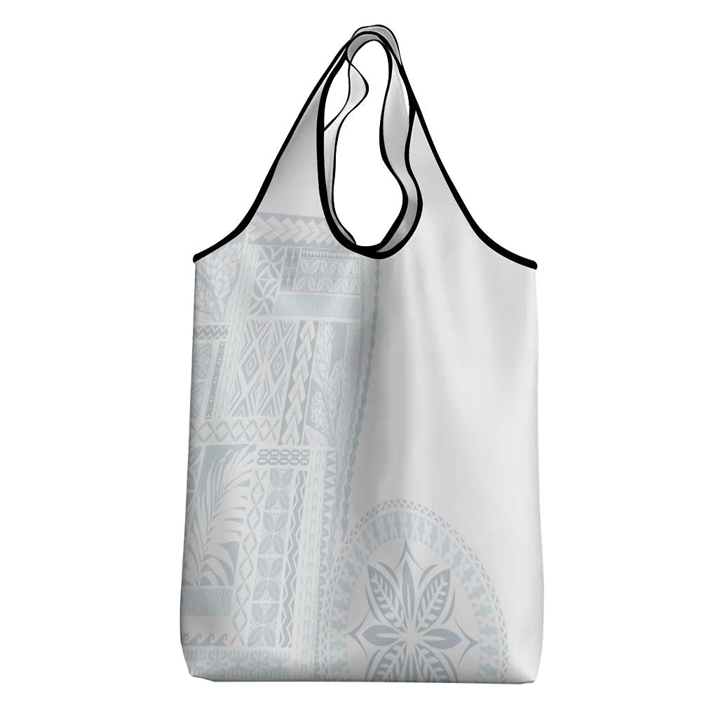 Samoa White Sunday Grocery Bag Classic Siapo Style