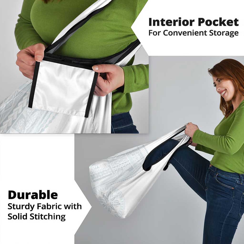 Samoa White Sunday Grocery Bag Classic Siapo Style