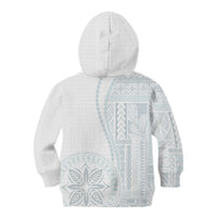 Samoa White Sunday Kid Hoodie Classic Siapo Style LT7 - Polynesian Pride