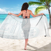 Samoa White Sunday Sarong Classic Siapo Style LT7 - Polynesian Pride