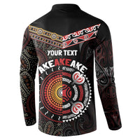 Aotearoa and Australia Indigenous Button Sweatshirt Stand Together For Te Tiriti