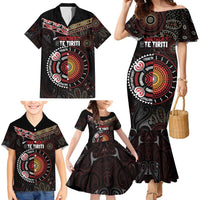 Aotearoa and Australia Indigenous Family Matching Mermaid Dress and Hawaiian Shirt Stand Together For Te Tiriti LT7 - Polynesian Pride