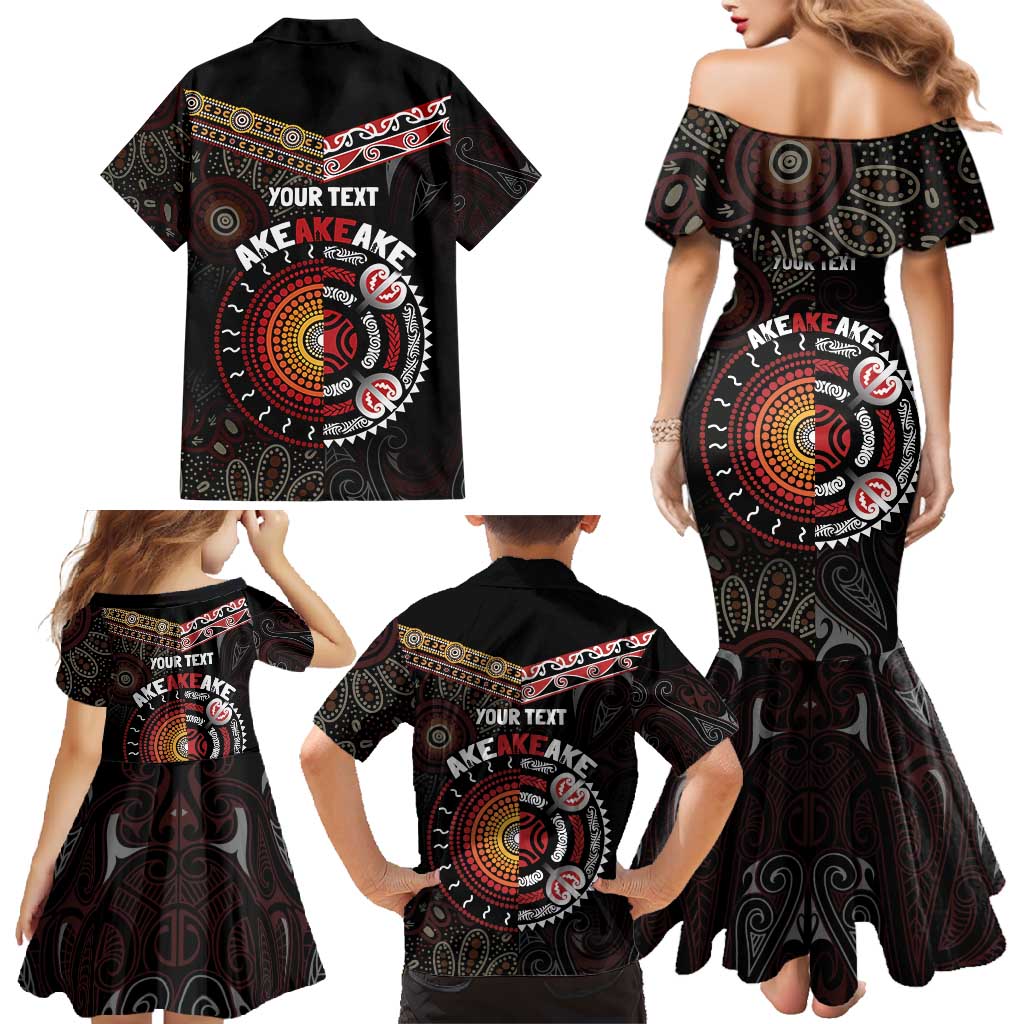 Aotearoa and Australia Indigenous Family Matching Mermaid Dress and Hawaiian Shirt Stand Together For Te Tiriti LT7 - Polynesian Pride