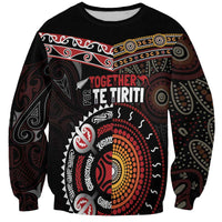 Aotearoa and Australia Indigenous Sweatshirt Stand Together For Te Tiriti