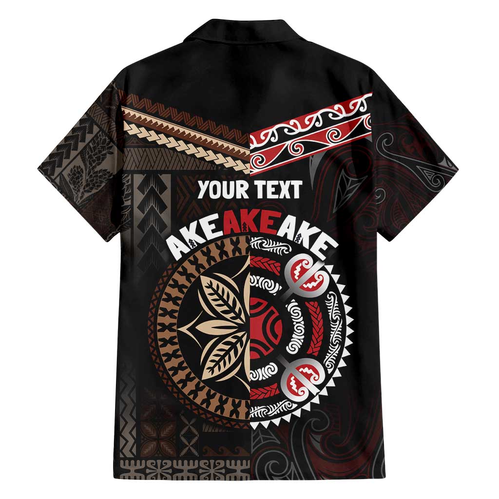 Aotearoa and Samoa Together For Te Tiriti Family Matching Tank Maxi Dress and Hawaiian Shirt Kowhaiwhai Mix Siapo