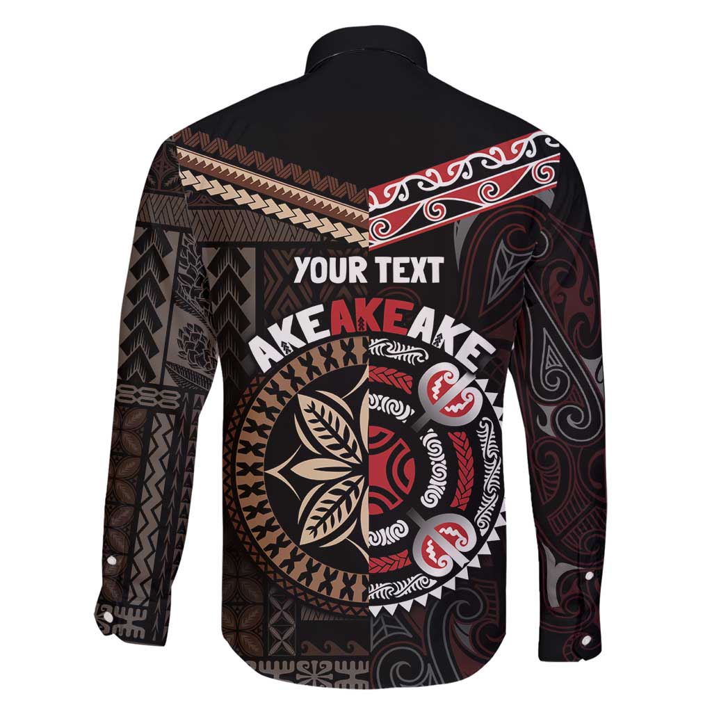 Aotearoa and Samoa Together For Te Tiriti Family Matching Tank Maxi Dress and Hawaiian Shirt Kowhaiwhai Mix Siapo