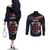 Aotearoa and Samoa Together For Te Tiriti Couples Matching Off The Shoulder Long Sleeve Dress and Long Sleeve Button Shirt Kowhaiwhai Mix Siapo - Flag Color