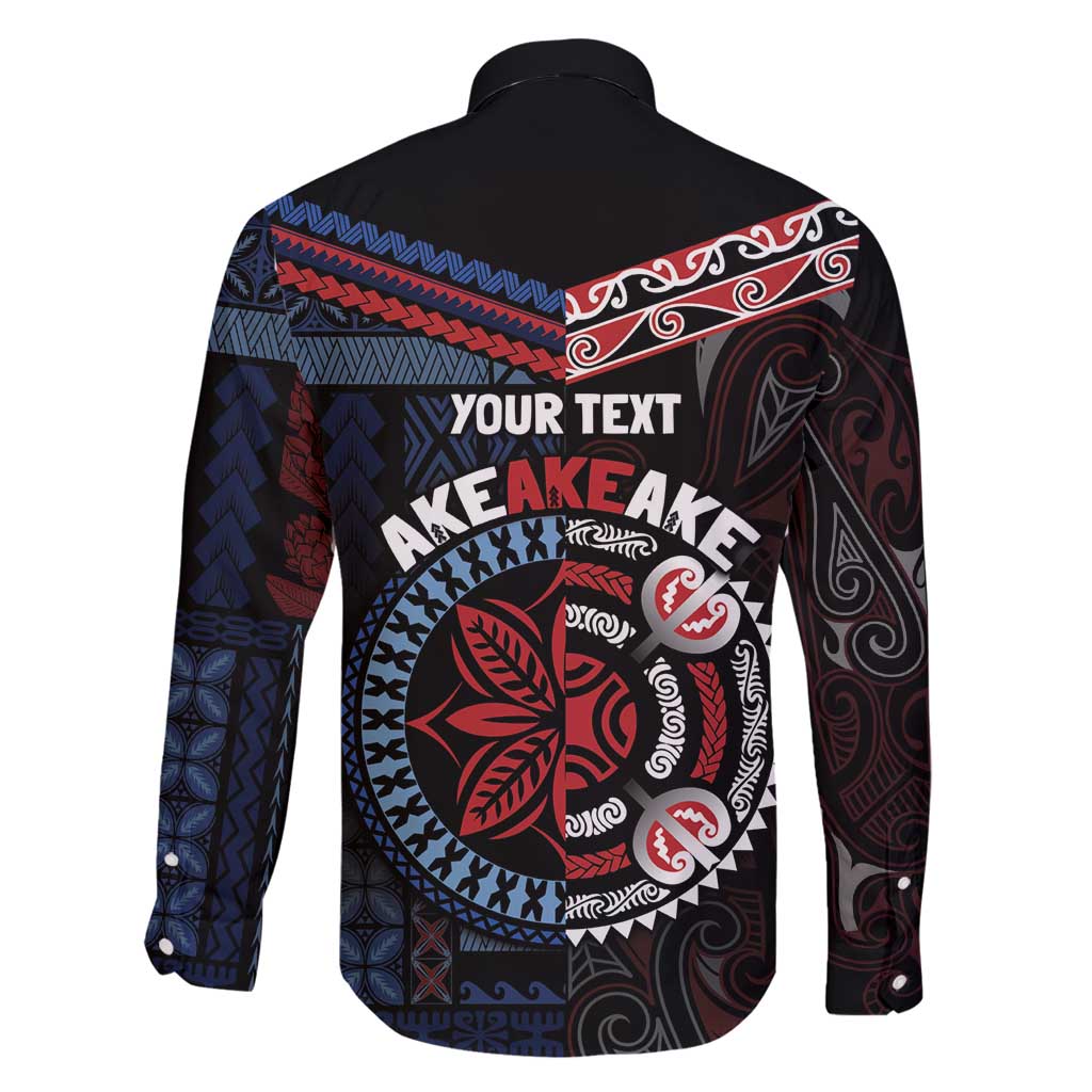 Aotearoa and Samoa Together For Te Tiriti Family Matching Tank Maxi Dress and Hawaiian Shirt Kowhaiwhai Mix Siapo - Flag Color