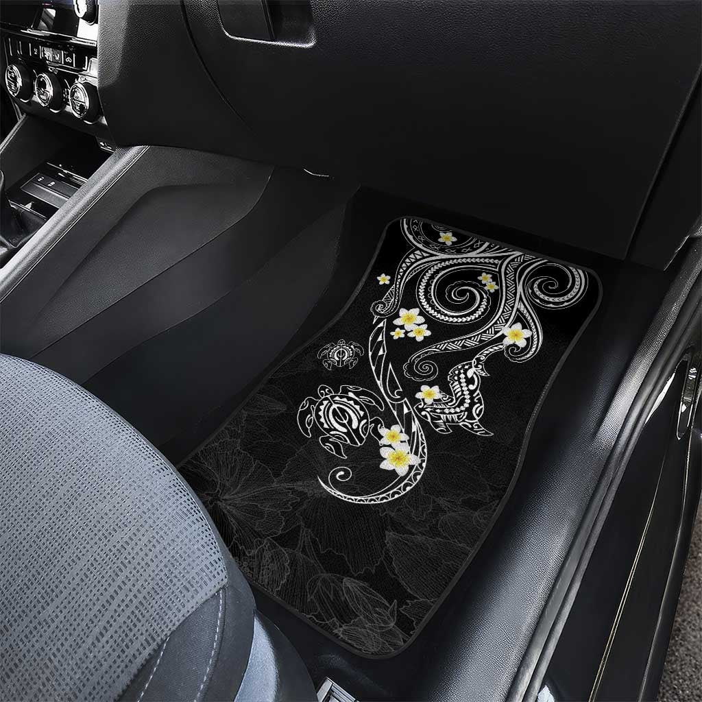 Polynesia Tribal Car Mats Tentacles Plumeria