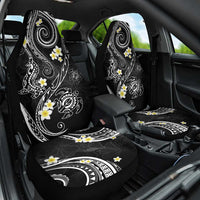 Polynesia Tribal Car Seat Cover Tentacles Plumeria