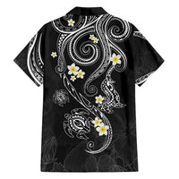 Polynesia Tribal Family Matching Off Shoulder Maxi Dress and Hawaiian Shirt Tentacles Plumeria LT7 - Polynesian Pride