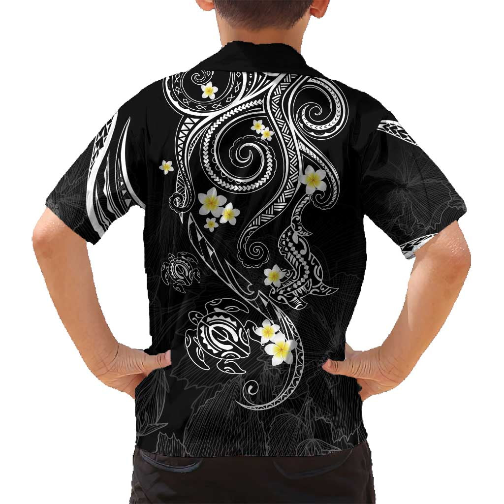Polynesia Tribal Family Matching Puletasi and Hawaiian Shirt Tentacles Plumeria LT7 - Polynesian Pride