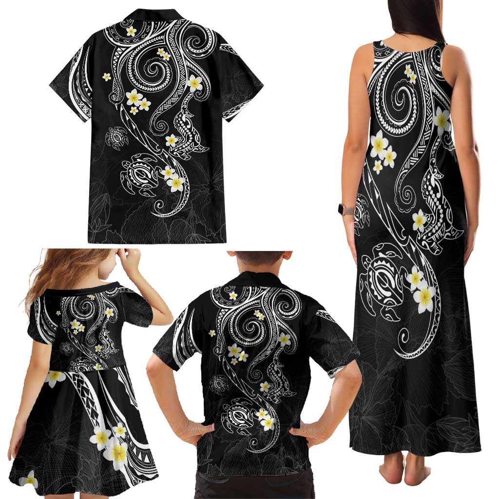 Polynesia Tribal Family Matching Tank Maxi Dress and Hawaiian Shirt Tentacles Plumeria LT7 - Polynesian Pride