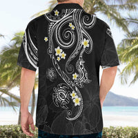 Polynesia Tribal Hawaiian Shirt Tentacles Plumeria