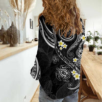 Polynesia Tribal Women Casual Shirt Tentacles Plumeria LT7 - Polynesian Pride
