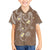 Polynesia Tribal Hawaiian Shirt Mocha Plumeria Tentacles