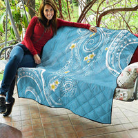 Polynesia Tribal Quilt Turquoise Plumeria Tentacles LT7 - Polynesian Pride