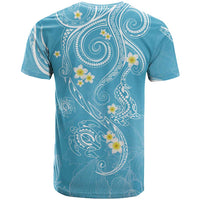 Polynesia Tribal T Shirt Turquoise Plumeria Tentacles LT7 - Polynesian Pride