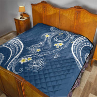 Polynesia Tribal Quilt Deep Blue Plumeria Tentacles LT7 - Polynesian Pride