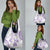 Polynesia Tribal Grocery Bag Lilac Plumeria Tentacles