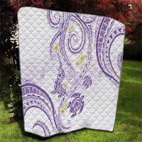 Polynesia Tribal Quilt Lilac Plumeria Tentacles LT7 - Polynesian Pride