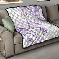 Polynesia Tribal Quilt Lilac Plumeria Tentacles LT7 - Polynesian Pride