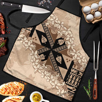 Bula Fiji Plumeria Tagimoucia Salusalu Beige Apron Kaiviti Masi LT7 Beige - Polynesian Pride