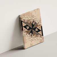 Bula Fiji Plumeria Tagimoucia Salusalu Beige Canvas Wall Art Kaiviti Masi LT7 - Polynesian Pride