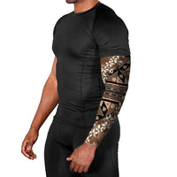 Bula Fiji Plumeria Tagimoucia Salusalu Mocha Arm Sleeves Kaiviti Masi LT7 - Polynesian Pride