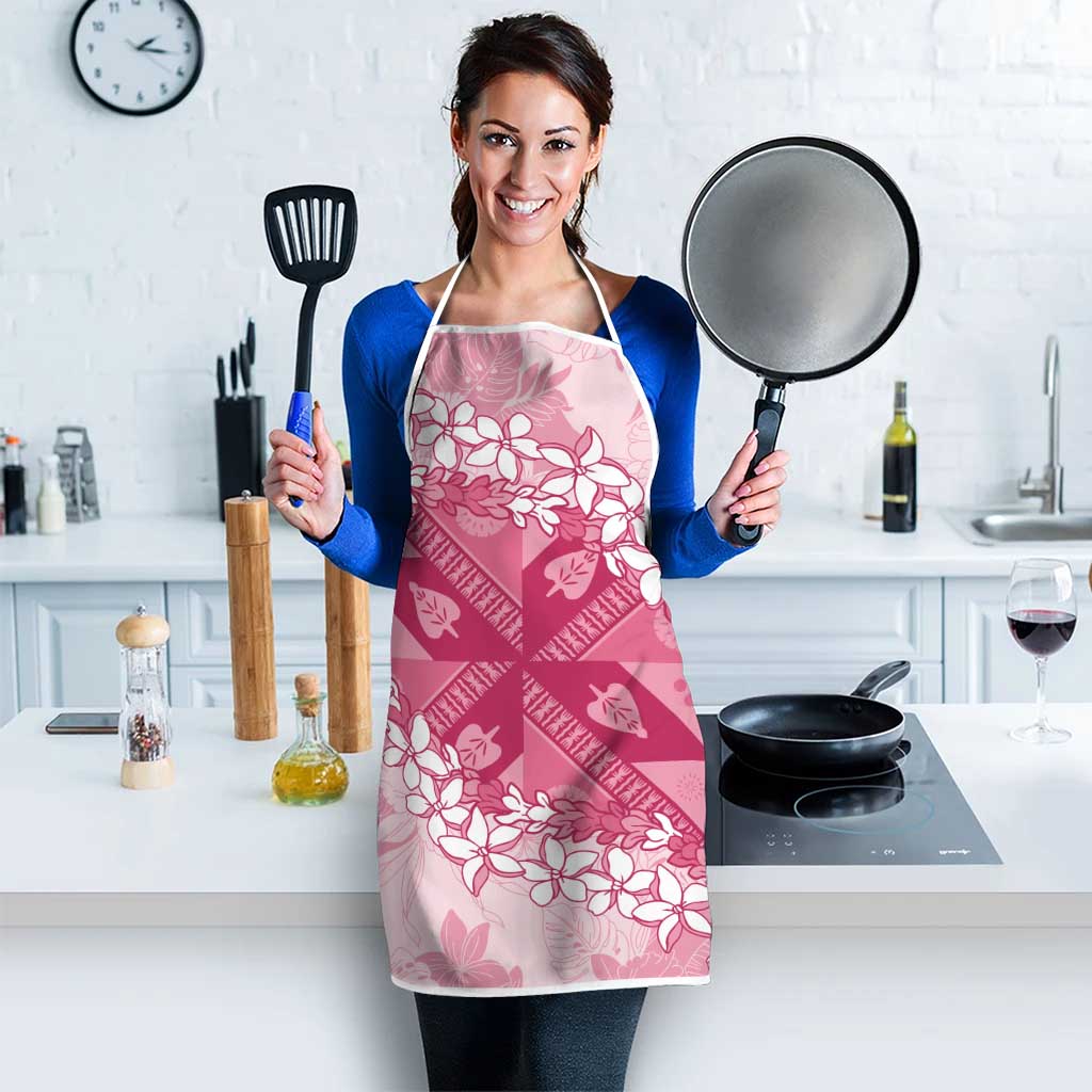 Bula Fiji Plumeria Tagimoucia Salusalu Pink Apron Kaiviti Masi LT7 - Polynesian Pride