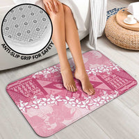 Bula Fiji Plumeria Tagimoucia Salusalu Pink Bathroom Set Kaiviti Masi LT7 - Polynesian Pride