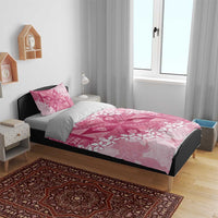 Bula Fiji Plumeria Tagimoucia Salusalu Pink Bedding Set Kaiviti Masi LT7 - Polynesian Pride