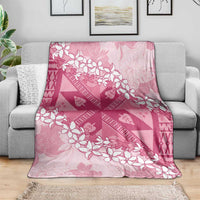 Bula Fiji Plumeria Tagimoucia Salusalu Pink Blanket Kaiviti Masi LT7 - Polynesian Pride
