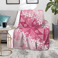 Bula Fiji Plumeria Tagimoucia Salusalu Pink Blanket Kaiviti Masi LT7 - Polynesian Pride