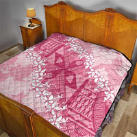 Bula Fiji Plumeria Tagimoucia Salusalu Pink Quilt Kaiviti Masi LT7 - Polynesian Pride
