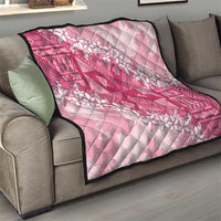 Bula Fiji Plumeria Tagimoucia Salusalu Pink Quilt Kaiviti Masi LT7 - Polynesian Pride