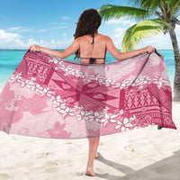 Bula Fiji Plumeria Tagimoucia Salusalu Pink Sarong Kaiviti Masi LT7 - Polynesian Pride