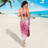 Bula Fiji Plumeria Tagimoucia Salusalu Pink Sarong Kaiviti Masi LT7 - Polynesian Pride