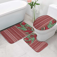 Women's Day Samoa Malu Tattoo Inspired Mix Teuila Bathroom Set Scarlet LT7 - Polynesian Pride