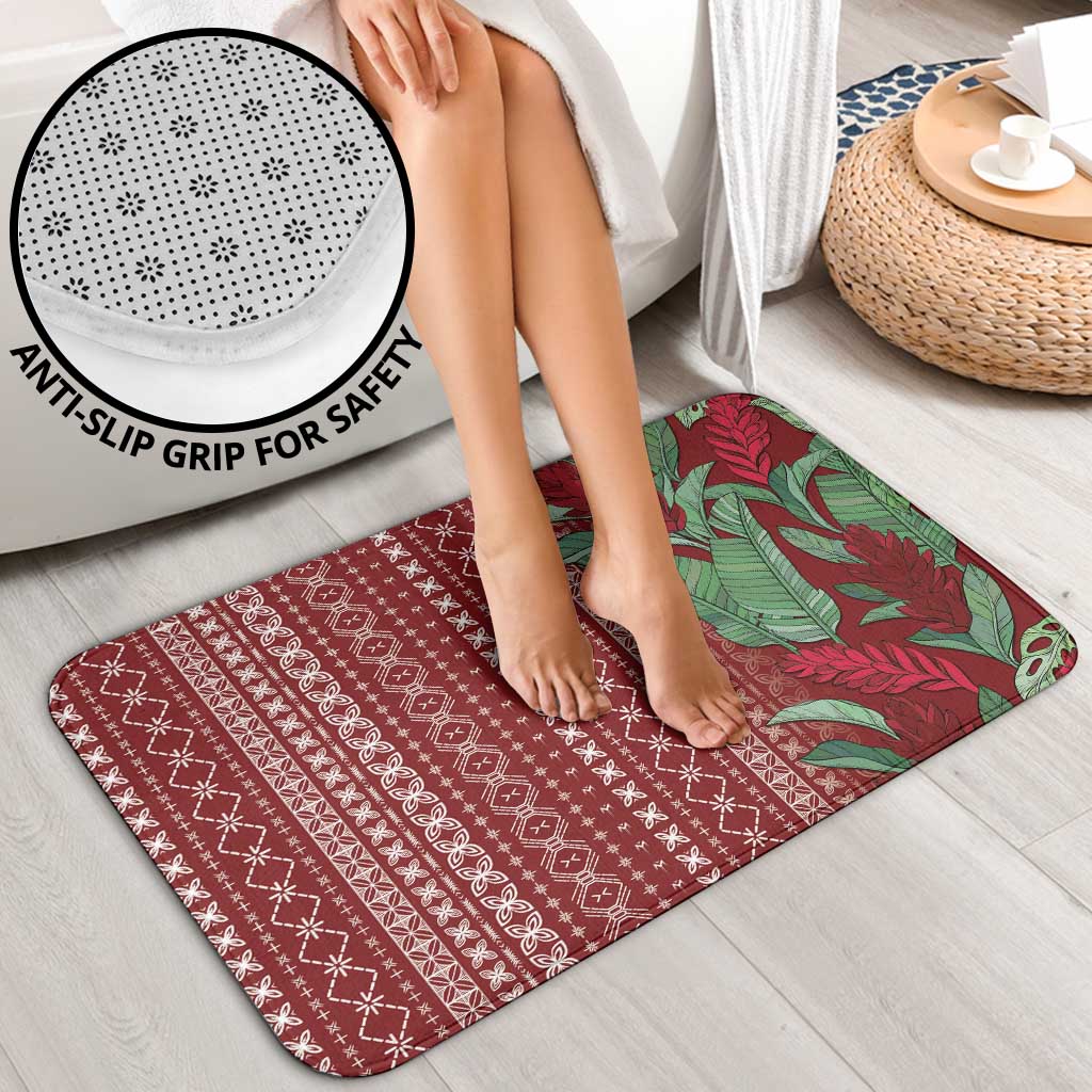 Women's Day Samoa Malu Tattoo Inspired Mix Teuila Bathroom Set Scarlet LT7 - Polynesian Pride