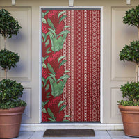 Women's Day Samoa Malu Tattoo Inspired Mix Teuila Door Cover Scarlet