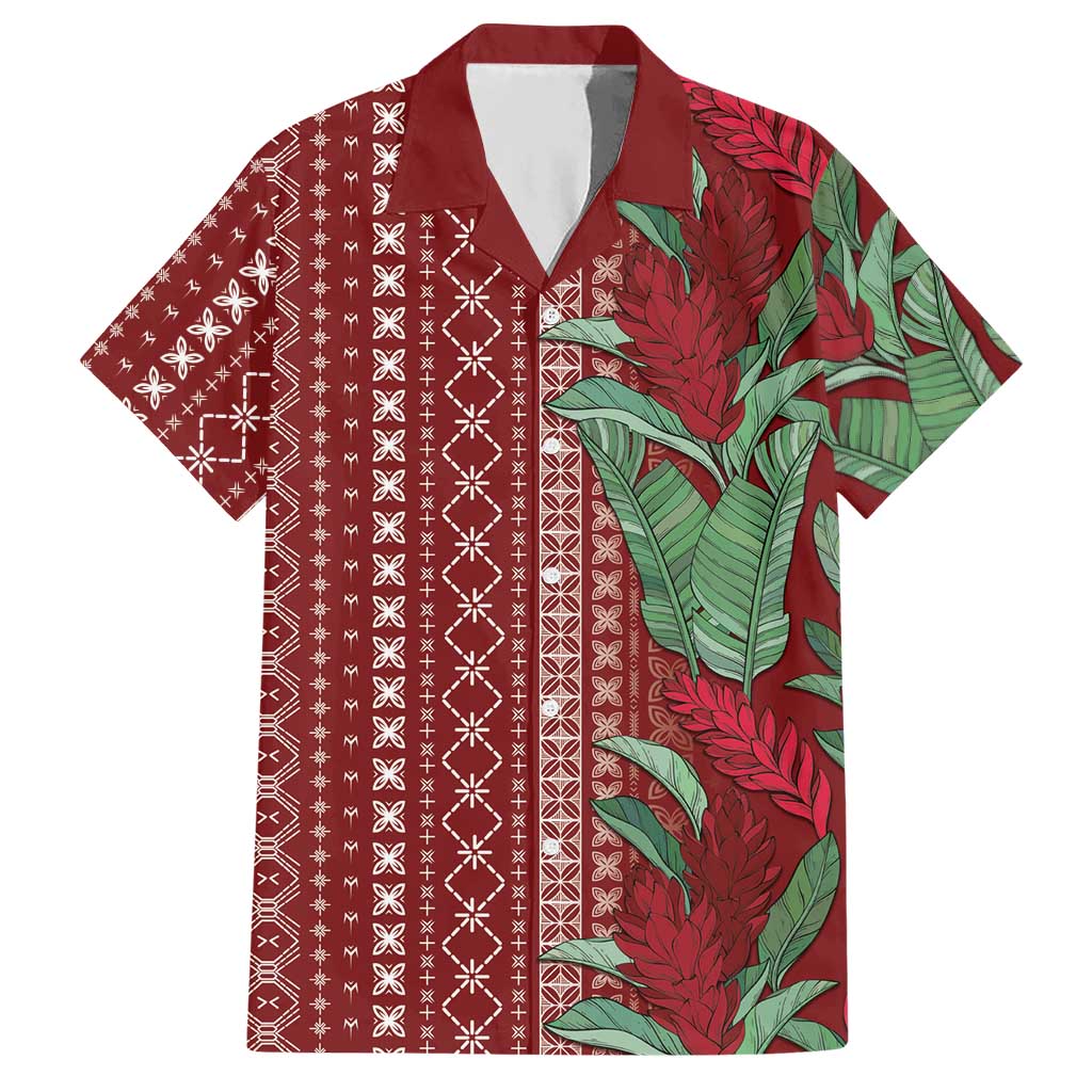 Women's Day Samoa Malu Tattoo Inspired Mix Teuila Hawaiian Shirt Scarlet LT7 Scarlet - Polynesian Pride