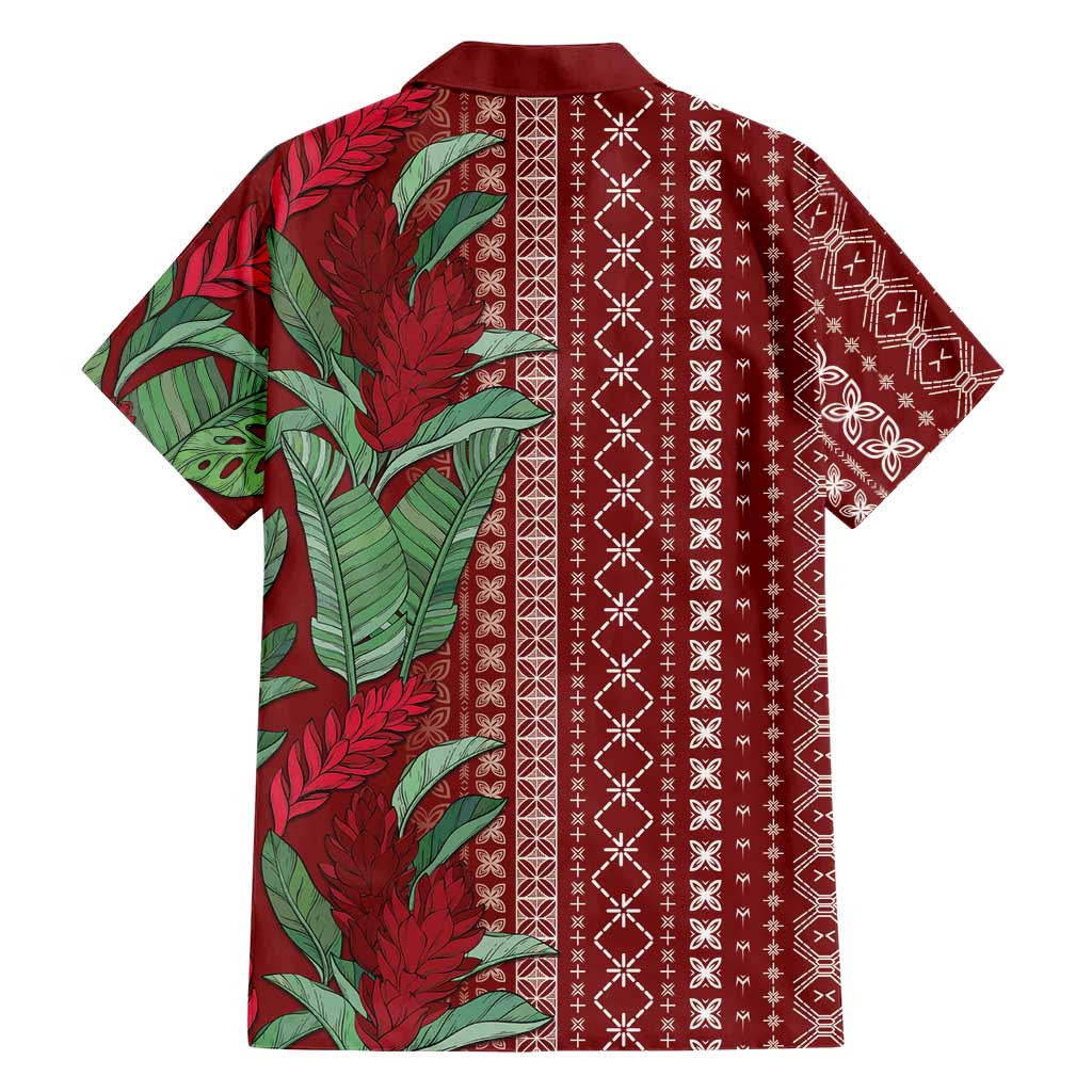 Women's Day Samoa Malu Tattoo Inspired Mix Teuila Hawaiian Shirt Scarlet LT7 - Polynesian Pride