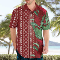 Women's Day Samoa Malu Tattoo Inspired Mix Teuila Hawaiian Shirt Scarlet LT7 - Polynesian Pride