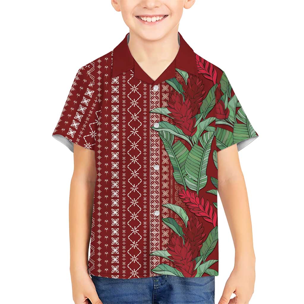 Women's Day Samoa Malu Tattoo Inspired Mix Teuila Hawaiian Shirt Scarlet LT7 - Polynesian Pride